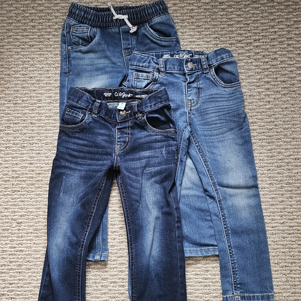 Set of 3 Cat & Jack 4T Boys Jeans